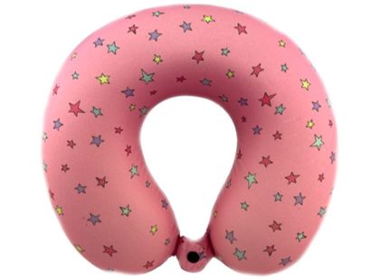 Sparkys Záhlavník s potiskem a paměťovou pěnou - růžový