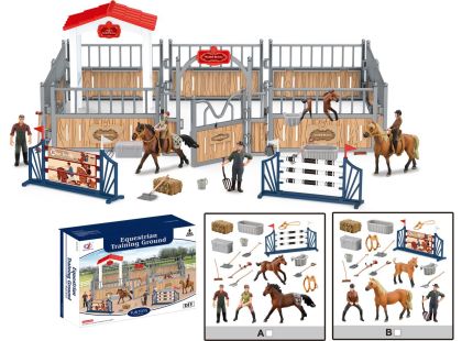 Sparkys Zvířátka z farmy - Jezdecká dráha s příslušenstvím 2 druhy