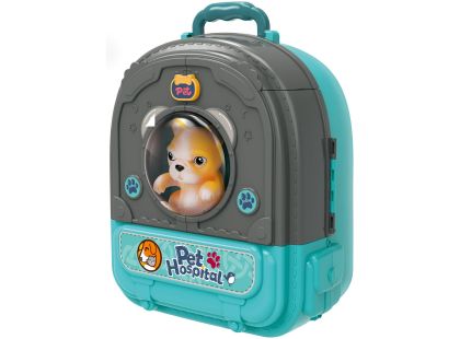 Sparkys Zvířecí nemocnice v batohu Pes 3v1 modrá
