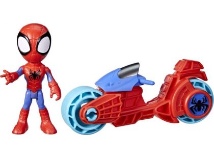 Spider-Man Spidey and his amazing friends motorka a figurka 10 cm Spidey