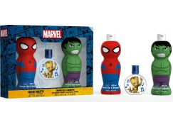 Spiderman a Hulk set sprchových gelů a šamponů 400 ml a toaletní voda Grooth 50 ml