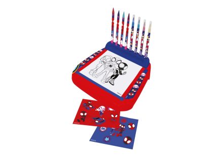 Spidey stojan s omalovánkami a barvami