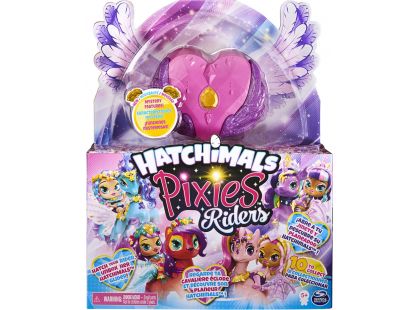 Spin Master Hatchimals pixies panenky se zvířátkem a doplňky růžové-fialová křídla