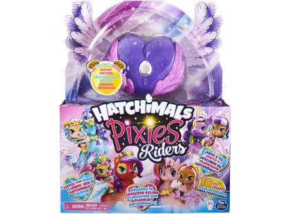 Spin Master Hatchimals pixies panenky se zvířátkem a doplňky fialové-růžová křídla
