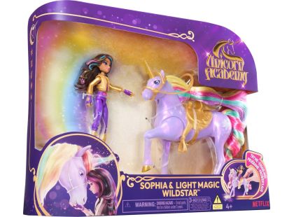 Spin Master Jednorožčí akademie světelný jednorožec a figurka 11 cm Sophia & Wildstar - Poškozený obal
