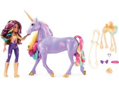 Spin Master Jednorožčí akademie světelný jednorožec Wildstar 28 cm s Panenkou Sophia 24 cm - Poškozený obal