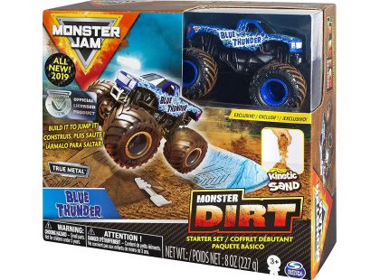 Spin Master Monster Jam základní sada s tekutým pískem Blue Thunder