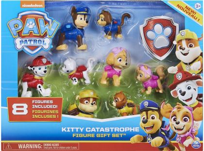 Spin Master Paw Patrol dárkové balení 8 figurek s doplňky - Poškozený obal
