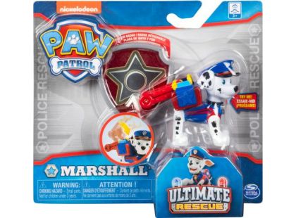 Spin Master Paw Patrol Funkční figurky s odznakem Ulitimate Rescue Marshall