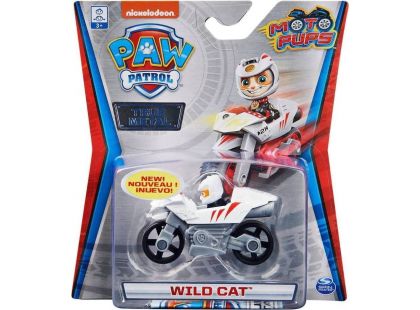 Spin Master Paw Patrol kovová autíčka super hrdinů Motorka Wild Cat