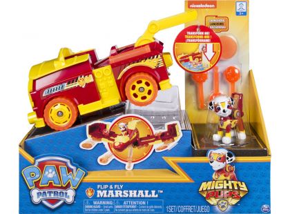 Spin Master Paw Patrol Rychle měnící se vozidla Superhrdinů Marshall - Poškozený obal