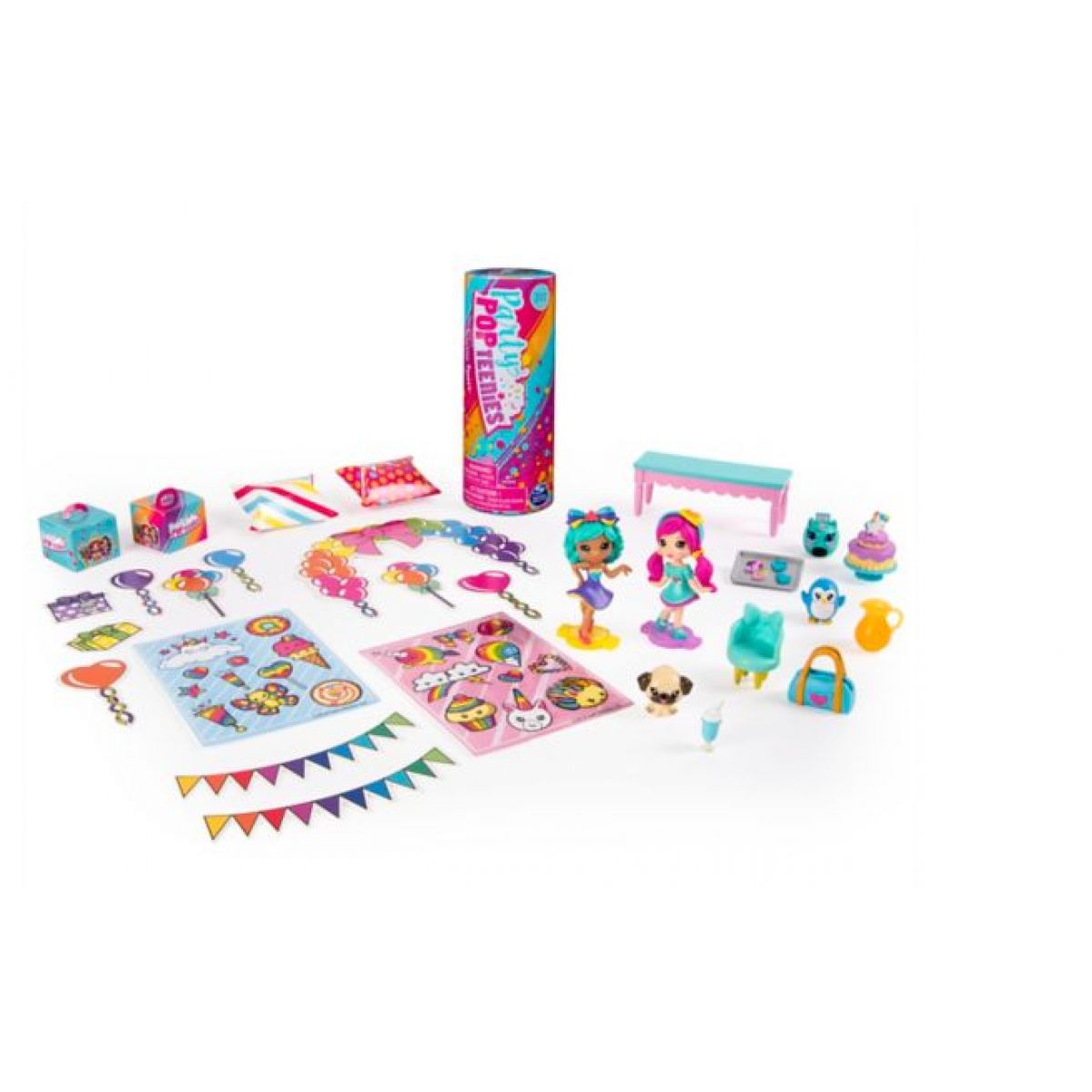 Bizak Popteenies Party 61924680 Lanciatore Sorpresa Con Coriandoli - Giocattolo Automatico Per Bambine, Colori E Modelli Assortiti