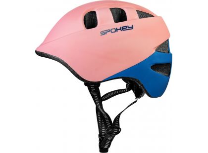 Spokey Cherub Dětská cyklistická přilba In-Mold, 52-56 cm, růžovo-modrá