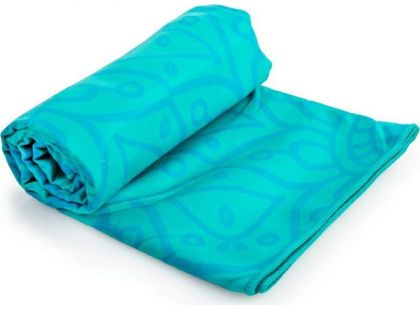 Spokey Mandala Rychleschnoucí sportovní ručník, tyrkysový, 80x160cm