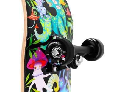 Spokey Ollie Skateboard 78,7 x 20 cm, ABEC7, se svíticimi prvky ve tmě
