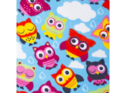 Spokey Picnic Owl Pikniková deka s popruhem 180 x 210 cm
