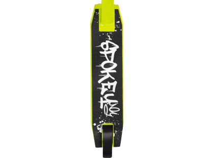 Spokey Revert Basic Koloběžka freestyle, kolečka 100 mm, limeta