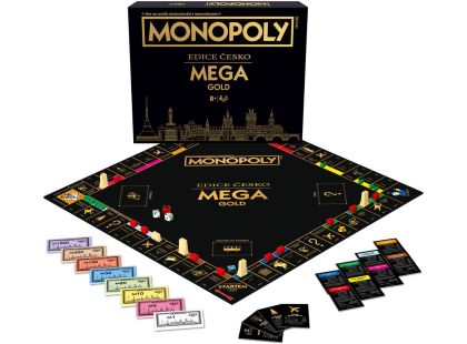 Společenská hra Monopoly Mega Gold Česká Republika