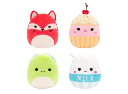 Squishmallows Micromallows 4Pack - Liška, Želva, Mlíčko, Dortík