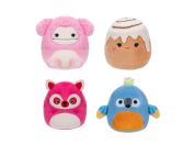 Squishmallows Micromallows 4Pack - Mýval, Bigfoot, Ara, Skořicová rolka