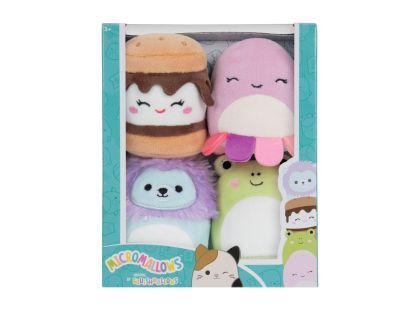 Squishmallows Micromallows 4Pack - Žába, Chobotnice, Lev, S'more