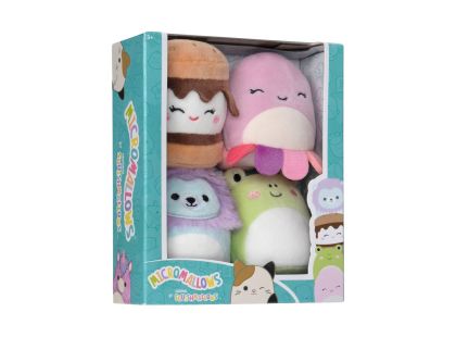 Squishmallows Micromallows 4Pack - Žába, Chobotnice, Lev, S'more