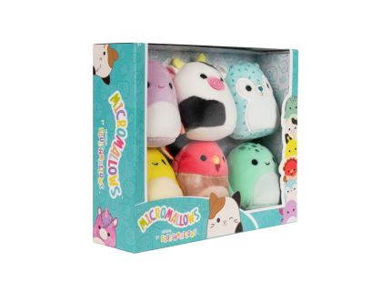 Squishmallows Micromallows 6Pack - Krab, Želva, Kráva, Krocan, Ježen, Slimák