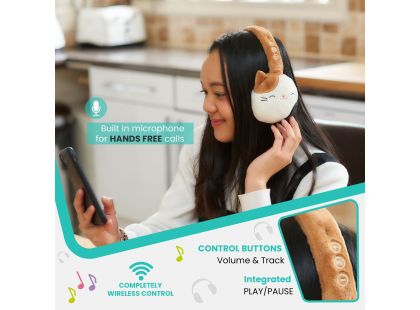 Squishmallows Plush Bluetooth Headphones - Cam