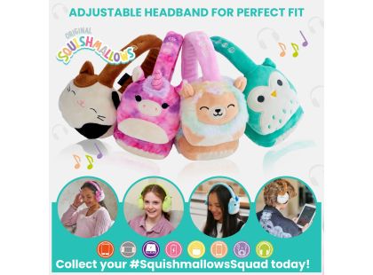 Squishmallows Plush Bluetooth Headphones - Cam