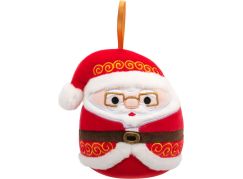 Squishmallows Vánoční ozdoba Santa s brýlemi - Nick, 10 cm