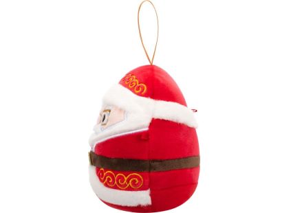 Squishmallows Vánoční ozdoba Santa s brýlemi - Nick, 10 cm