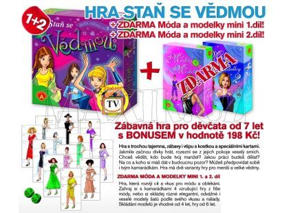 Staň se Vědmou - společenská hra + Mini modelky 1 a 2 ZDARMA