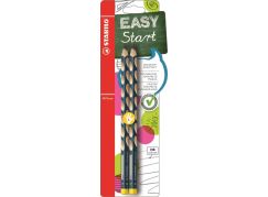 Ergonomická grafitová tužka pro leváky STABILO EASYgraph petrolejová HB - 2 ks blister