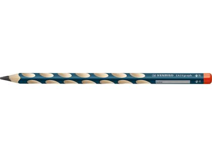 Ergonomická grafitová tužka pro praváky STABILO EASYgraph petrolejová 2 ks HB