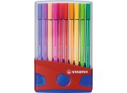 Prémiový vláknový fix STABILO Pen 68 ColorParade 20 ks deskset