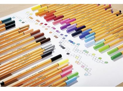 Jemný liner - STABILO point 88 - ColorParade - 20 ks pouzdro - 20 různých barev