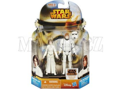 Star Wars akční figurky 2ks Hasbro A5228 - Princess Leia a Luke Skywalker