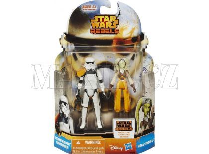 Star Wars akční figurky 2ks Hasbro A5228 - Stormtrooper Commander a Hera Syndulla