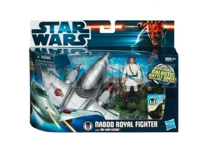 Star Wars vozidlo s figurkou - Naboo Royal Fighter