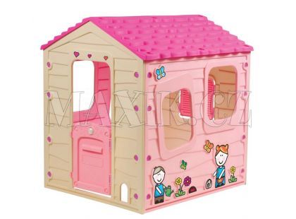 Starplast Zahradní domeček Fun Farm House růžový