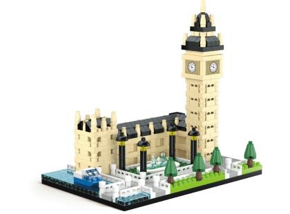 Stavebnice mini KOCO Big Ben plast 523ks v krabičce 12,5x17x7cm