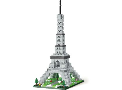 Stavebnice mini KOCO Eiffelova věž plast 538ks v krabičce 13x16,5x7cm