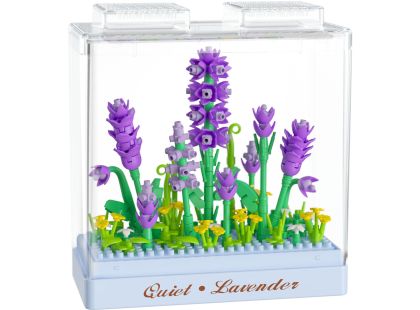 Stavebnice mini KOCO Levandule plast 239ks v krabičce 11x12x5cm