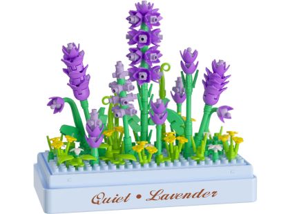 Stavebnice mini KOCO Levandule plast 239ks v krabičce 11x12x5cm
