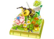 Stavebnice mini KOCO Včelka plast 668ks v krabičce 11x12x11cm