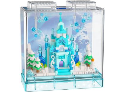 Stavebnice mini KOCO Zimní hrad plast 381ks v krabičce 11x12x5cm