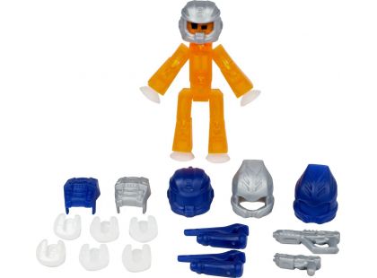 Stikbot action pack figurka s doplňky oranžový s helmou