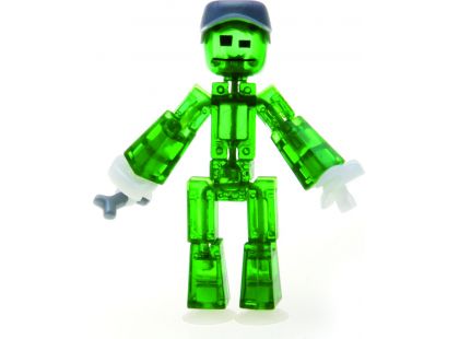 Stikbot action pack figurka s doplňky zelený s kšiltovkou