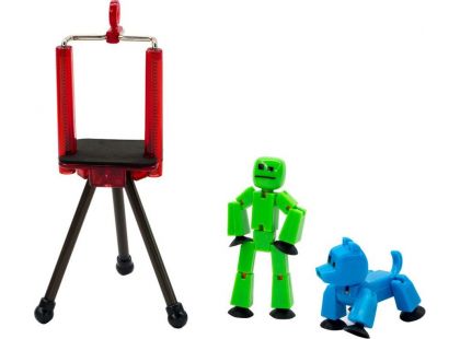 Stikbot Sada zvířátko + figurka zeleno-modrá