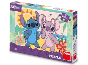 Dino Stitch na pláži 100 XL Puzzle